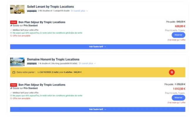 Les bons plans de fin d'année by Tropic Locations, Sainte-Rose, Tropic Locations